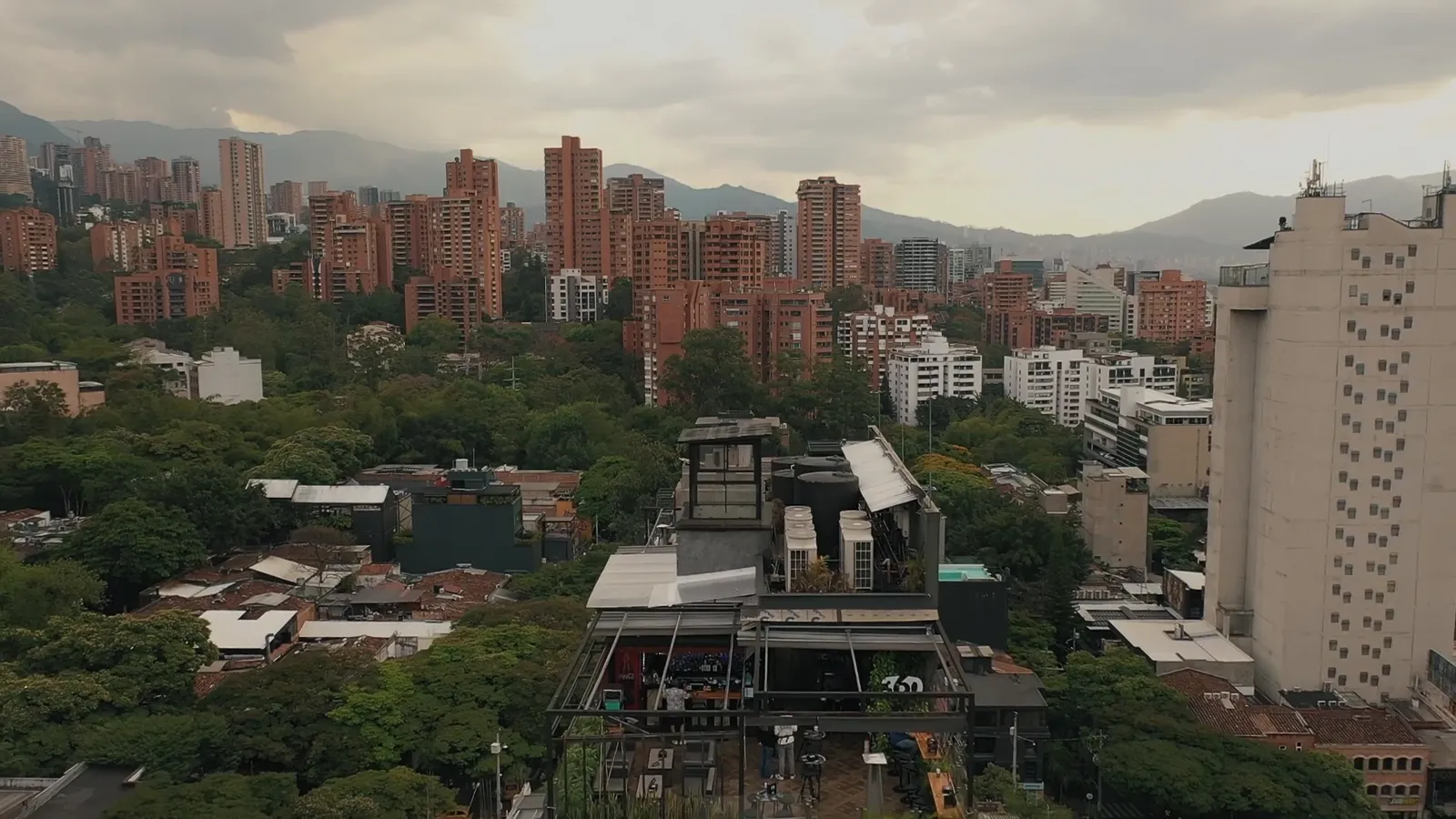 Vista de Medellín desde Haven, en El Poblado
